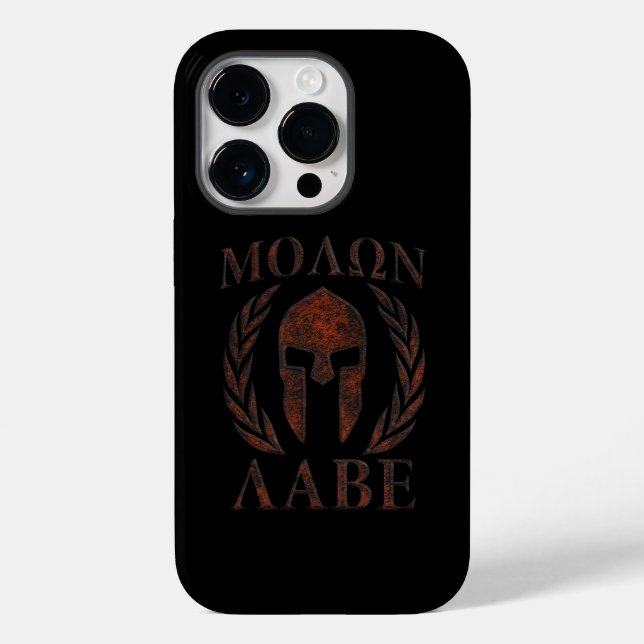 Molon Labe Iron Warrior Laurels Case-Mate iPhone Hülle (Rückseite)