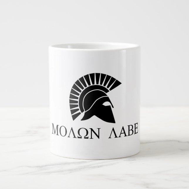 Molon Labe Kaffee-Tasse Jumbo-Tasse (Vorderseite)