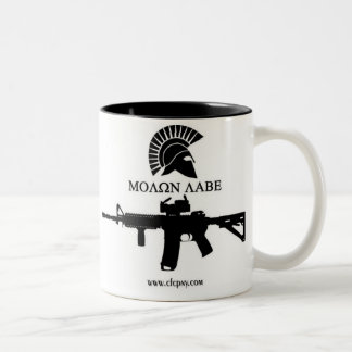 Molon Labe Kaffee-Tasse Zweifarbige Tasse