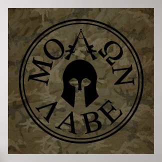 Molon Labe, komm und nimm sie. Poster