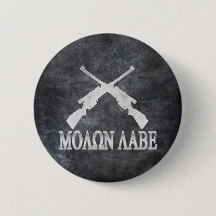 Molon Labe kreuzte Gewehr-2. Button