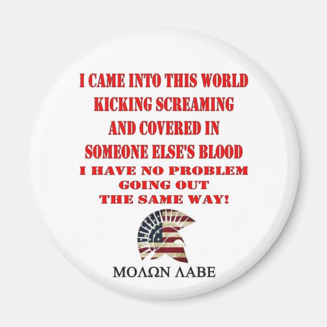 MOLON LABE MAGNET (Vorne)