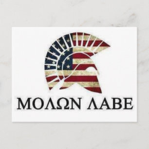 MOLON LABE POSTKARTE
