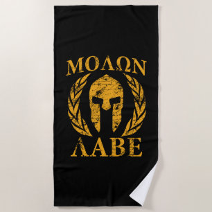 Molon Labe Schmutz-spartanischer Strandtuch