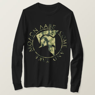 Molon Labe Spartan Helm Militär Camo Herren LS T-Shirt