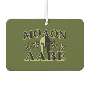 Molon Labe Spartan Helmet 5 Sterne Autolufterfrischer