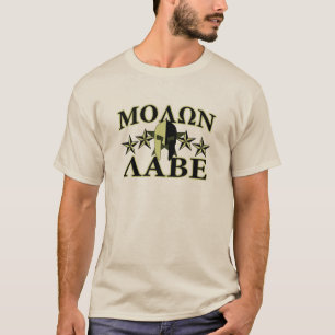 Molon Labe Spartan Helmet 5 Sterne T-Shirt