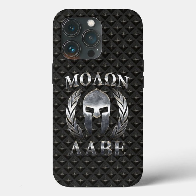 Molon Labe Spartan Helmet Laurels Case-Mate iPhone Hülle (Rückseite)