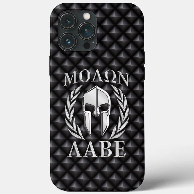 Molon Labe Spartan Helmet Laurels Case-Mate iPhone Hülle (Rückseite)