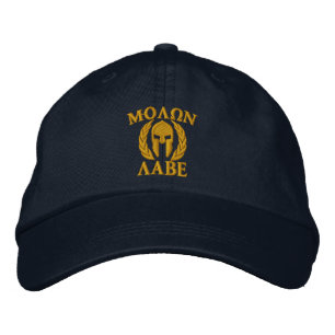 Molon Labe Spartan Helmet Stickerei Bestickte Baseballkappe