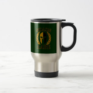 Molon Labe Spartan Laurels on Forest Green Reisebecher