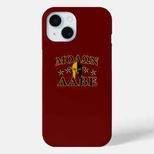 Molon Labe Spartan Warrior 5 Sterne Burgundy Case-Mate iPhone Hülle