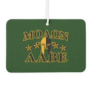 Molon Labe Spartan Warrior 5 Sterne grün Autolufterfrischer
