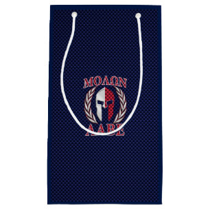 Molon Labe Spartan Warrior Carbon Fibre Chrome Kleine Geschenktüte