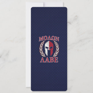 Molon Labe Spartan Warrior Carbon Fibre Style