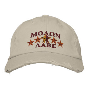 Molon Labe Spartan Warrior Five Stars Bestickte Baseballkappe