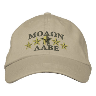 Molon Labe Spartan Warrior Five Stars Bestickte Baseballkappe