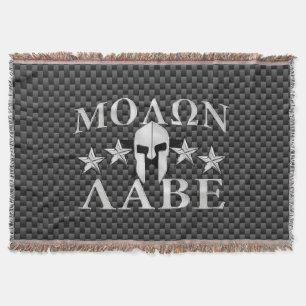 Molon Labe Spartan Warrior Helmet 5 Sterne Carbon Decke