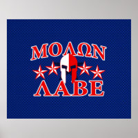 Molon Labe Spartan Warrior Helmet 5 Sterne Patriot