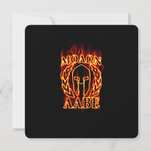 Molon Labe Spartan Warrior in Flammen