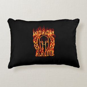 Molon Labe Spartan Warrior in Flammen Dekokissen