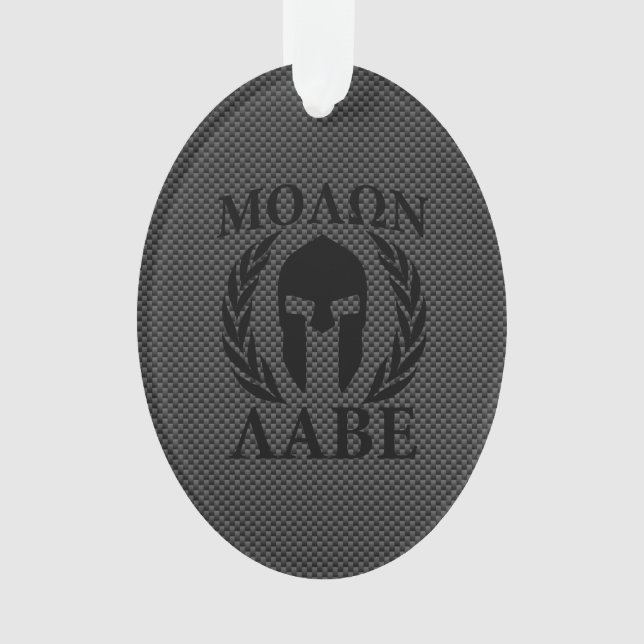 Molon Labe Spartan Warrior Laurels Ornament (Vorderseite)