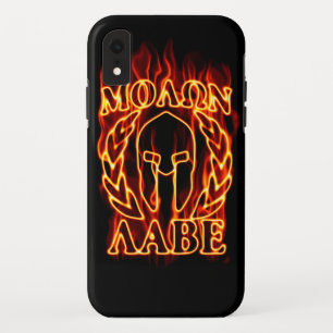 Molon Labe Spartan Warrior on Fire iPhone XR Hülle