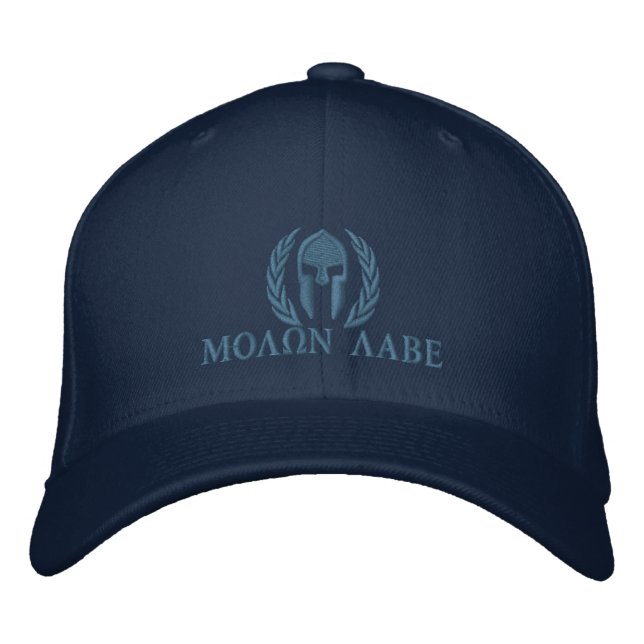 Molon Labe spartanische Bestickte Baseballkappe (Vorderseite)
