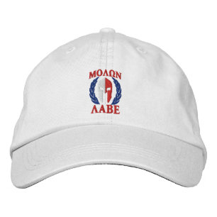 Molon Labe spartanische Sturzhelm-Lorbeer-Tri Bestickte Baseballkappe