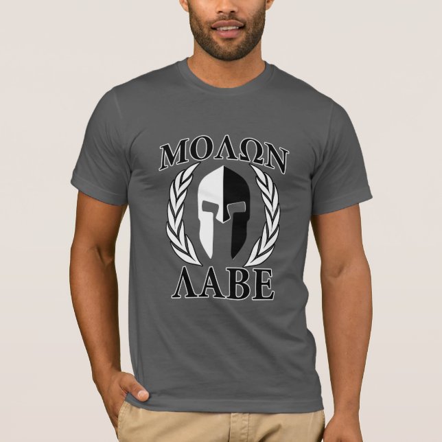Molon Labe spartanische T-Shirt (Vorderseite)