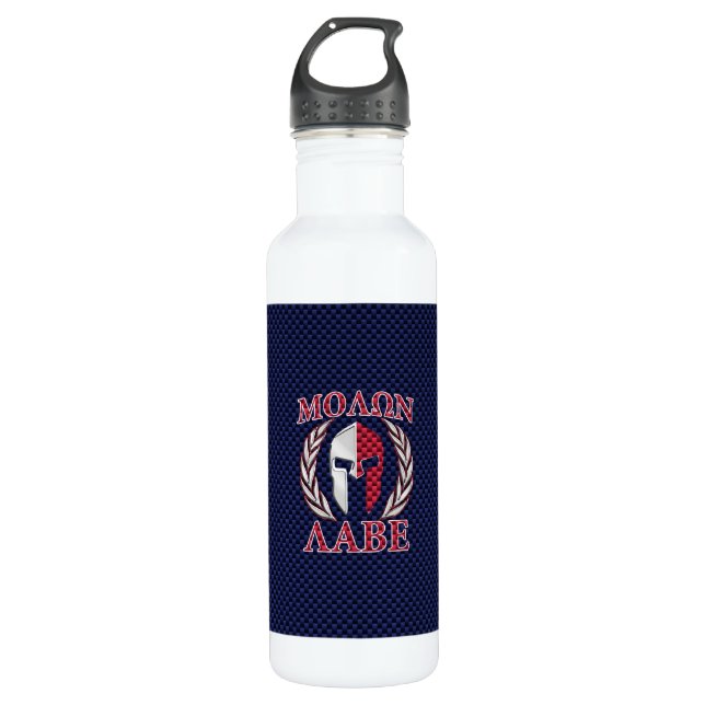 Molon Labe spartanischer Edelstahlflasche (Vorderseite)