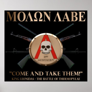 Molon Labe - spartanisches Schild