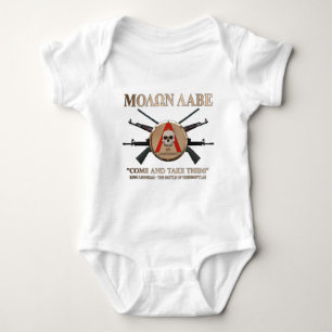 Molon Labe - spartanisches Schild Baby Strampler