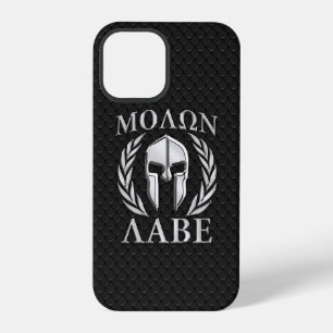Molon Labe Spartiatenhelm Lorbeerzweige iPhone 12 Pro Hülle