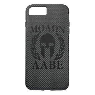 Molon Labe Warrior Mask Laurels Carbon Fibre wie Case-Mate iPhone Hülle