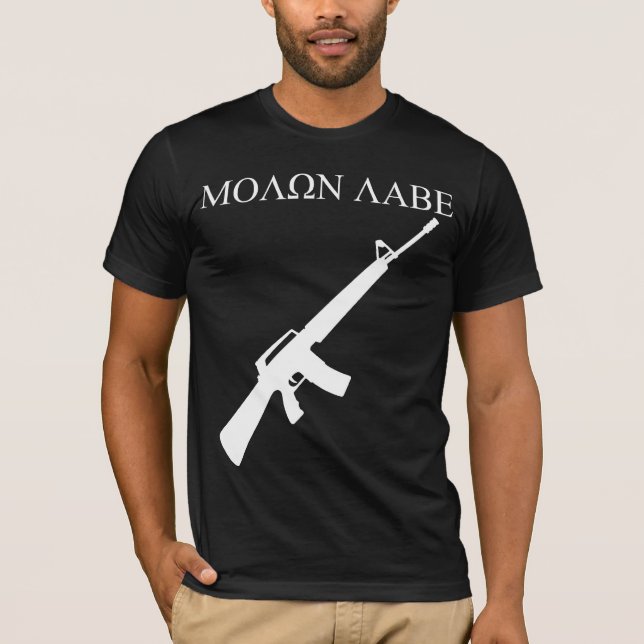 MOLON LABE! (Weiße Grafiken) T-Shirt (Vorderseite)