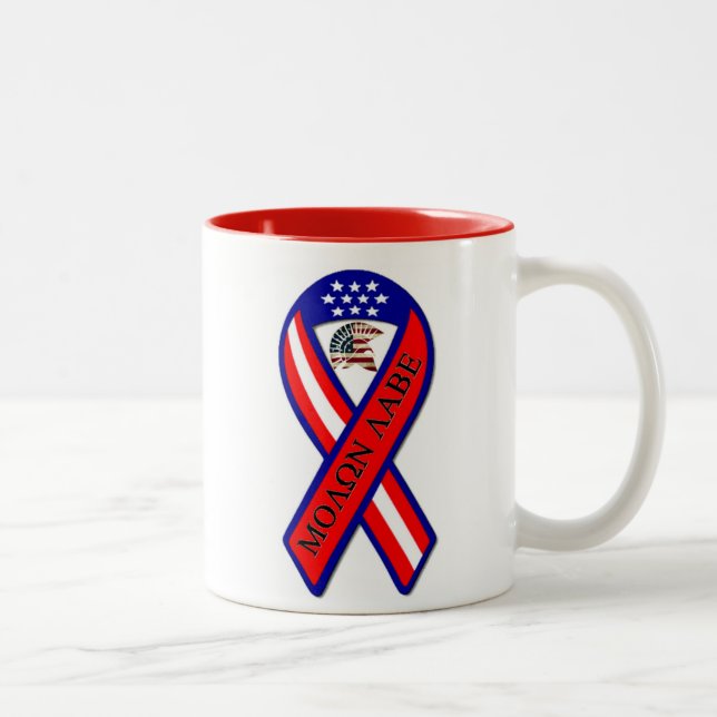 MOLON LABE ZWEIFARBIGE TASSE (Rechts)