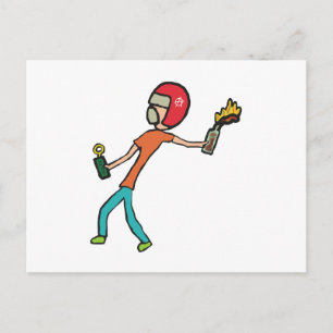 Molotov Cocktail Postkarte
