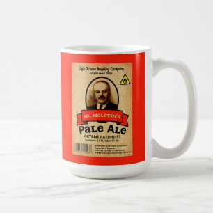 Molotovs Etikett für bleifreie Ale Kaffeetasse