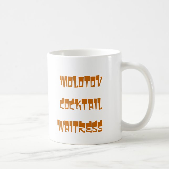 Molotowcocktailkellnerin mug1 kaffeetasse (Rechts)