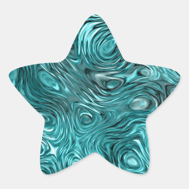 Molten Blue Aufkleber Star (Vorderseite)