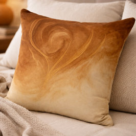 Molten Gold Swirl Throw Pillow Kissen