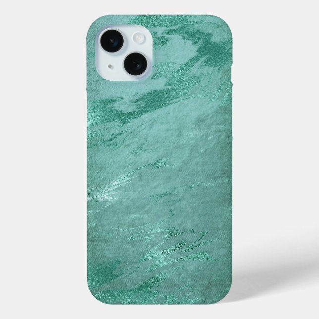 Molten Jade | Smarald Green Luxury Marble Case-Mate iPhone Hülle (Rückseite)