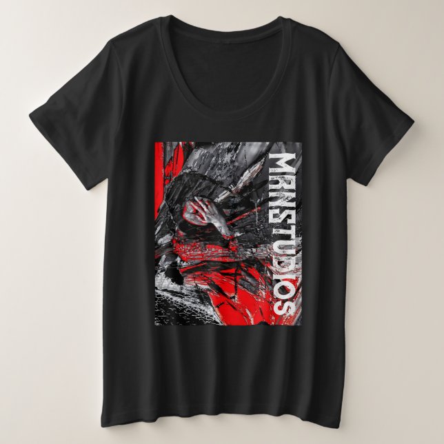 Molten Soul Große Größe T-Shirt (Design vorne)