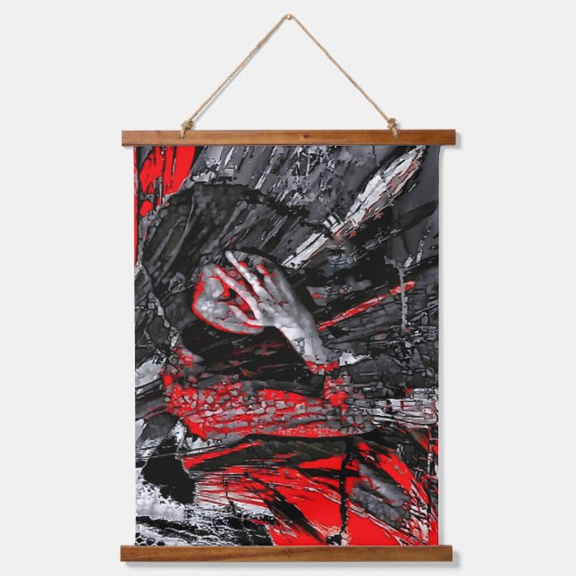 Molten Soul Wandteppich Mit Holzrahmen (Vorderseite)