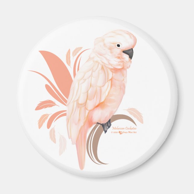 Moluccan Cockatoo Magnet (Vorne)