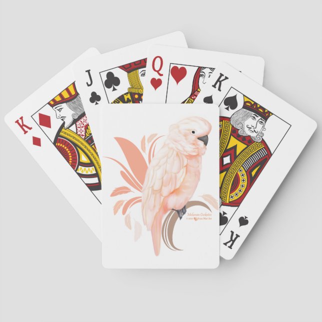 Moluccan Cockatoo Spielkarten (Rückseite)