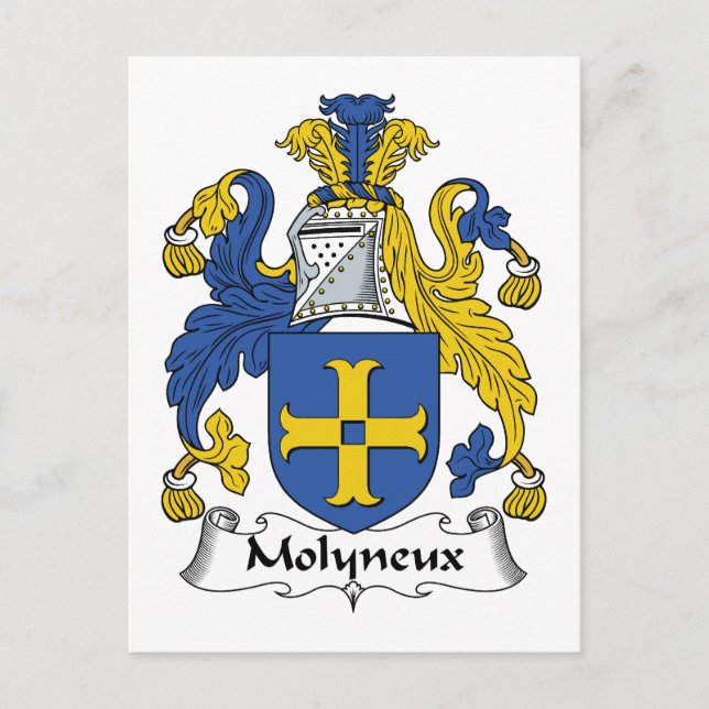 Molyneux-Familienwappen Postkarte (Vorderseite)