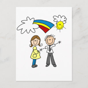 Mom and Dad to Be Tshirts and Gifts Postkarte
