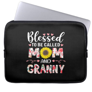 Mom And Granny Floral Birthday Laptopschutzhülle